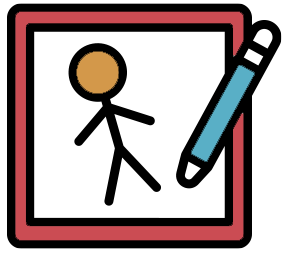 drawing_kids_icon Coloring book icon for children