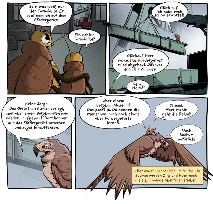 Schicht im Schacht children's comic book for Bergbaumuseum Bochum
